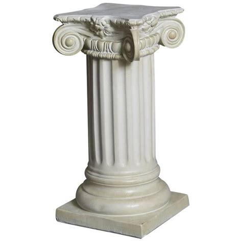 Greek Style Plaster Pedestal or Column with Chapiteau in New Ionic ...