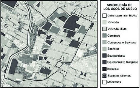Usos de Suelo predominantes en el barrio 'El Alto y colindancias ...