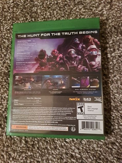 Halo 5: Guardians - Microsoft Xbox One 885370928518 | eBay