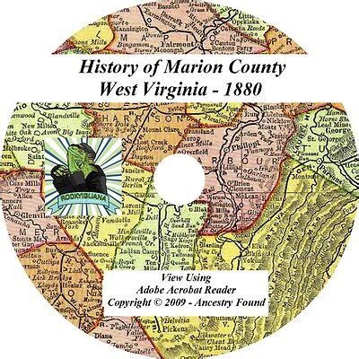 1880- MARION County West Virginia WV - History Genealogy Families Books ...