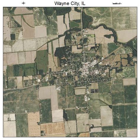 Aerial Photography Map of Wayne City, IL Illinois