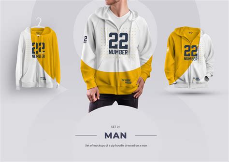 24 Zip Hoodie Mockup / 3 Free / :: Behance