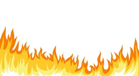 Premium Vector | Cartoon Fire Flames Set isolated on White Background