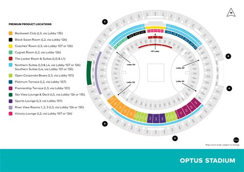 Optus Stadium Map