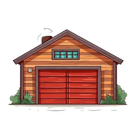 Premium Vector | Hand drawn garage cartoon vector illustration clipart ...