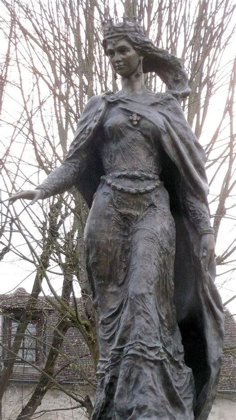 The monument to Anne of Kyiv, or Anna Yaroslavna, in Senlis, France. Senlis was the royal city ...