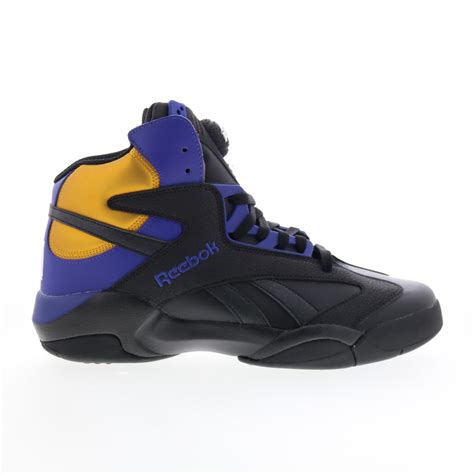 Reebok Shaq Attaq Mens Black Synthetic Lace Up Athletic Basketball Sho ...