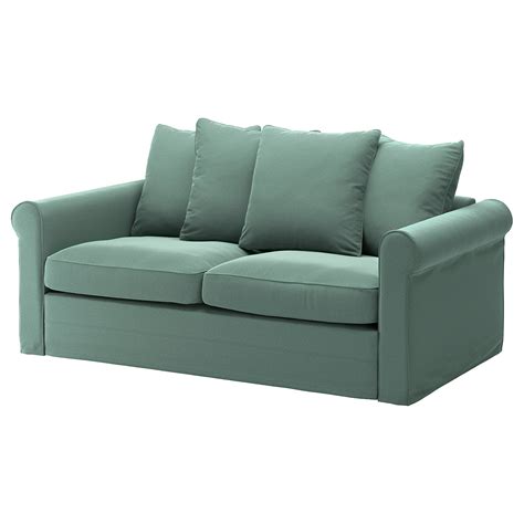 GRÖNLID 2-seat sofa-bed - Ljungen light green - IKEA