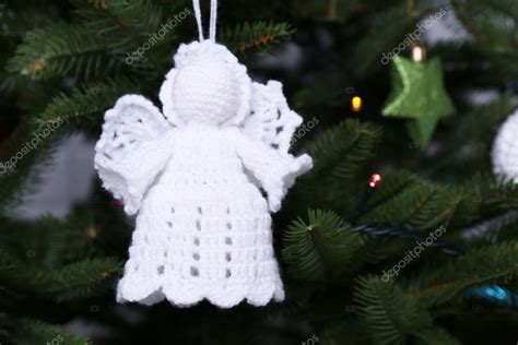 Knitted Christmas angels Stock Photo by ©belchonock 61230551