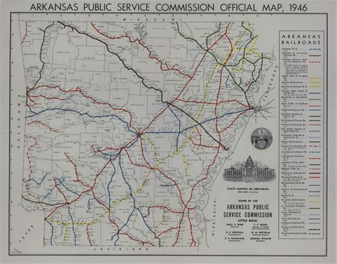 Map of Arkansas Railroads | Harry S. Truman