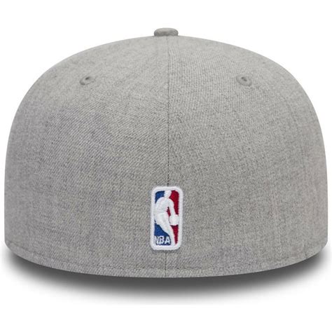 New Era Flat Brim 59FIFTY Heather Toronto Raptors NBA Grey Fitted Cap ...