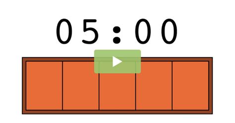 5-Minute Coloured Block Timer Video | Teach Starter