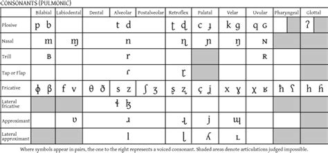 IPA in a Nutshell Consonant Chart | Phonetic alphabet, Alphabet charts ...