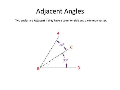 Adjacent and Vertical Angles