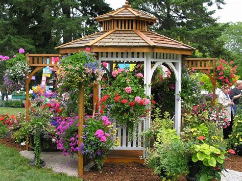 Cozy 25+ Backyard Flower Garden Ideas With Gazebo — Freshouz Home & Architecture Decor ...