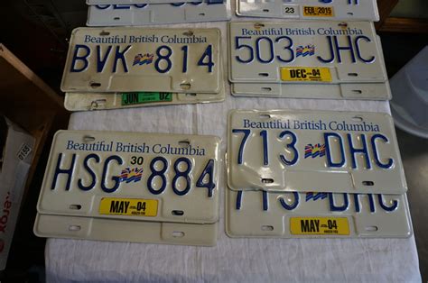 10 SETS OF BC LICENSE PLATES - Big Valley Auction