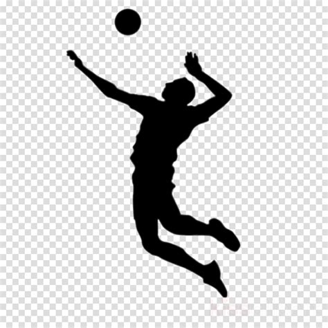 volleyball player silhouette png - Clip Art Library