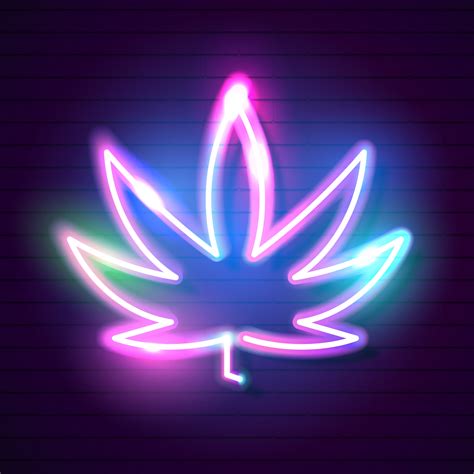 Weed Leaf Vector Logo