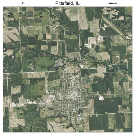 Aerial Photography Map of Pittsfield, IL Illinois