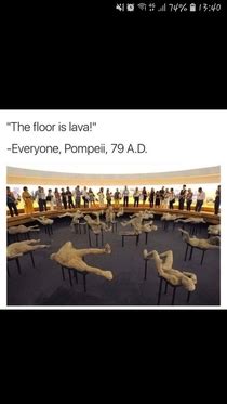 The floor is lava - Meme Guy
