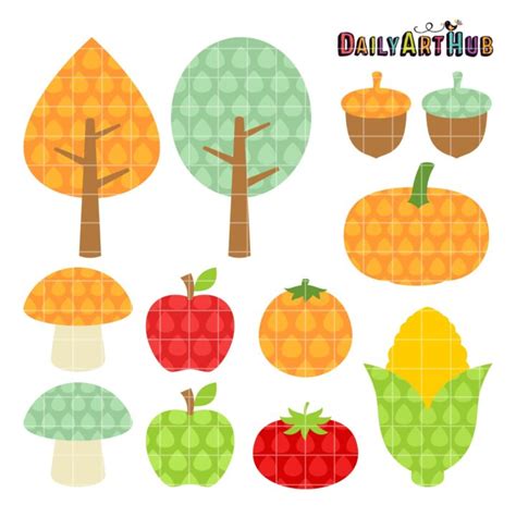 Fall Harvest Clip Art Set – Daily Art Hub // Graphics, Alphabets & SVG