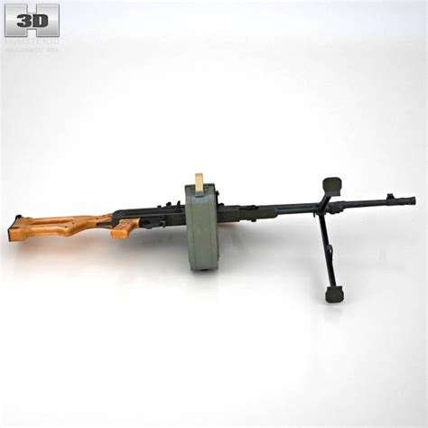 PK machine gun 3D model - Hum3D