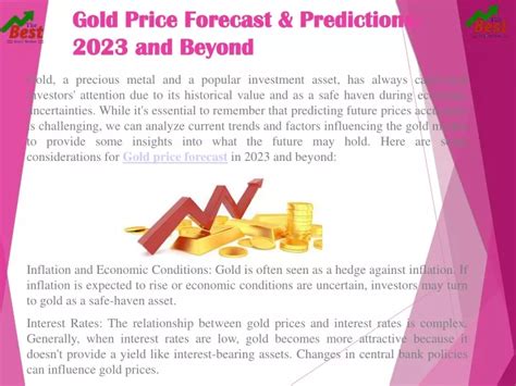 PPT - Gold Price Forecast and Predictions 2023 and Beyond PowerPoint Presentation - ID:12739492