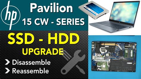 How to upgrade Hp Pavilion 15 CW Series SSD / HDD guide - YouTube