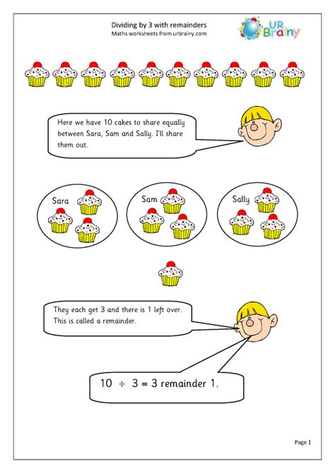 Maths games division with remainders - jumplockq