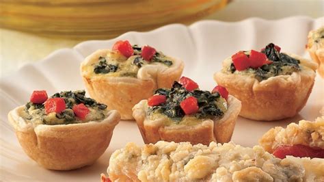 Looking for a cheesy appetizer using Pillsbury® pie crusts? Then try these flavorful spinach ...