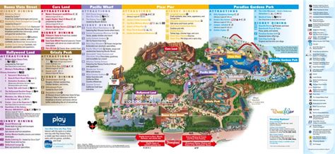 California Adventure Map - Updated Summer 2019!