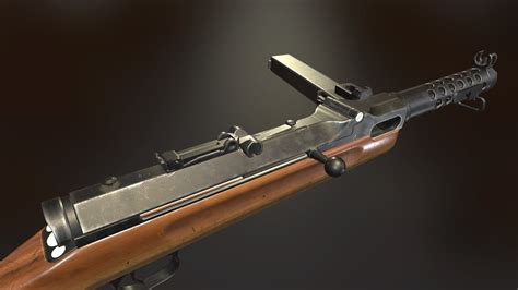 MP34 submachine gun — polycount