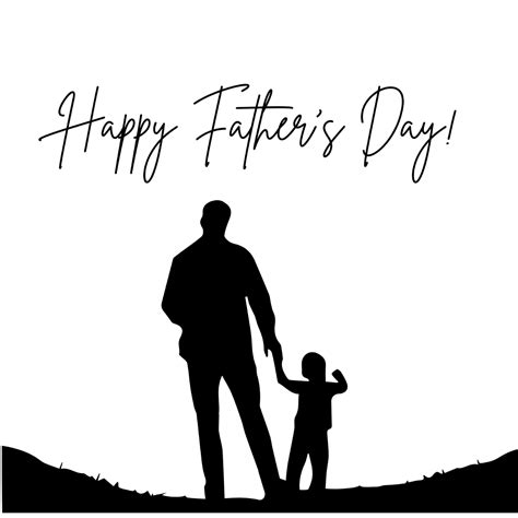 Black And White Father's Day Clipart Template - Edit Online & Download ...