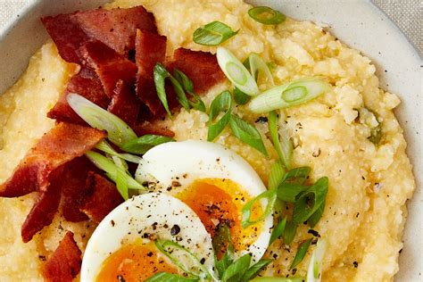 Cheese Grits Recipe (with Jalapeño and Jammy Eggs & Bacon) | The Kitchn