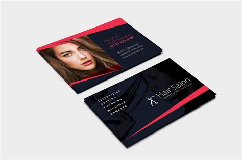 Hair Salon Business Card Template In Psd, Ai & Vector Pertaining To Hair Salon Busin… | Salon ...