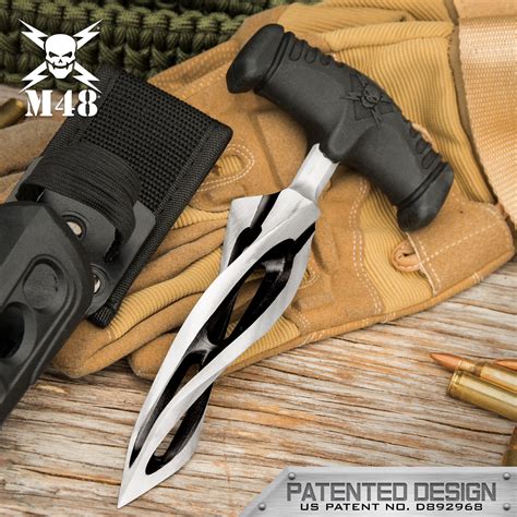 M48 Cyclone Push Dagger And Sheath 2Cr13