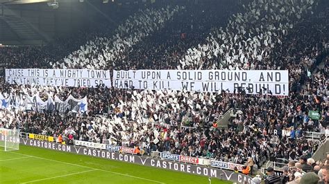 Newcastle United - Wor Flags display - 17/10/2021 v Spurs - YouTube