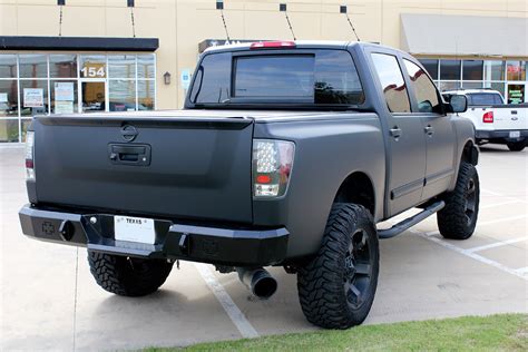 Nissan Titan Matte Black Vinyl Wrap - Zilla Wraps