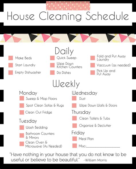 Spring Cleaning Checklist