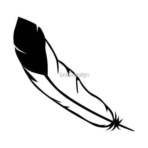 Eagle Feather Clipart Black And White : Drawing Pencil, Png ...