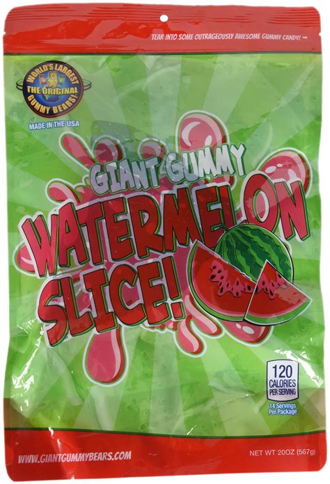 GIANT SLICE OF WATERMELON! Gummy Candy 20oz Watermelon Gummy Candy 854335005441 | eBay