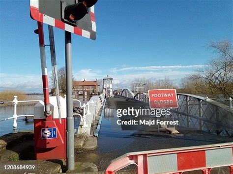 Flooding At Cawood Bridge North Yorkshire February 2020 High-Res Stock ...