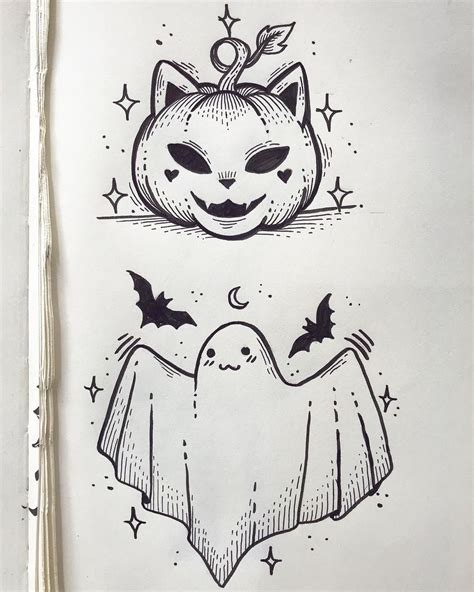 Pin de wendhi en tatoo | Arte de halloween, Dibujos de halloween ...