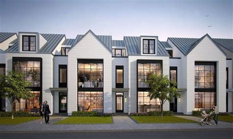 Modern Townhome - Exterior | Townhouse exterior, Modern farmhouse ...