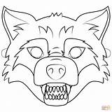 Big Bad Wolf Mask coloring Page  Free Printable Coloring Pages sketch template