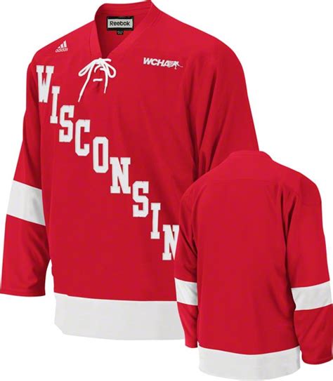 Wisconsin Badgers Hockey Jersey Adidas | Wisconsin apparel, Sport outfits, Hockey jersey