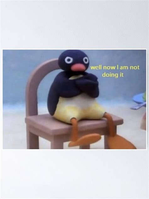 Póster «pingu el pingüino meme» de Haya20 | Redbubble