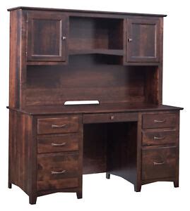 60" Amish Executive Computer Desk with Hutch Home Office Solid Wood | eBay