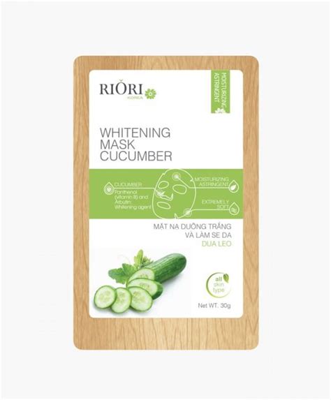 Mặt nạ dưa leo Cellulose Riori Mask Cucumber an toàn làm sạch da