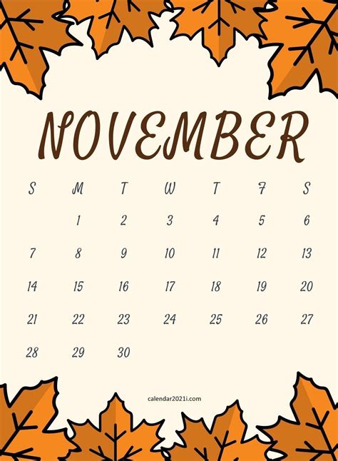 November 2021 Calendar Wallpapers - Wallpaper Cave